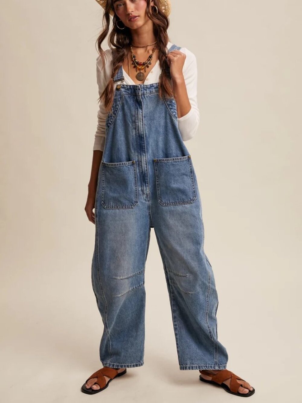 BNWT Barrel Leg Overalls